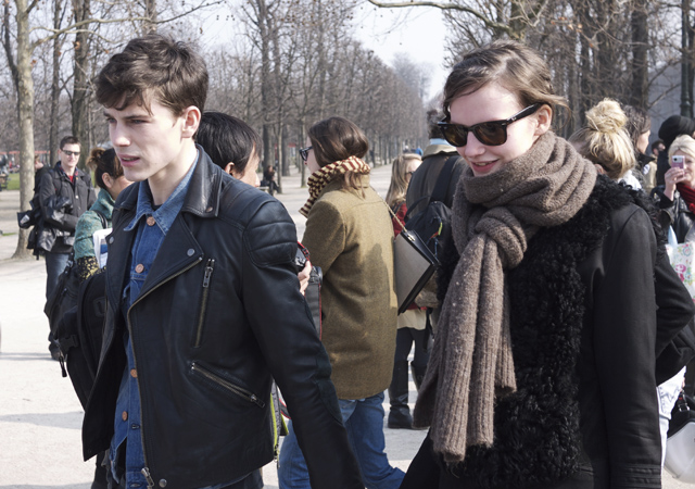 Modellparet Jeremy Young och Sara Blomqvist. 