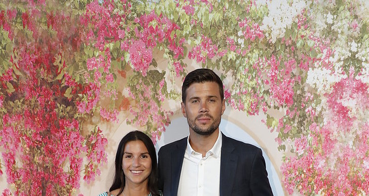 Robin Bengtsson och Jenny Salte​ på röda mattan.