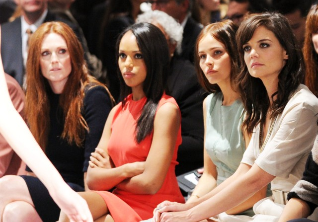 Katie Holmes på Calvin Klein S/S 2011.