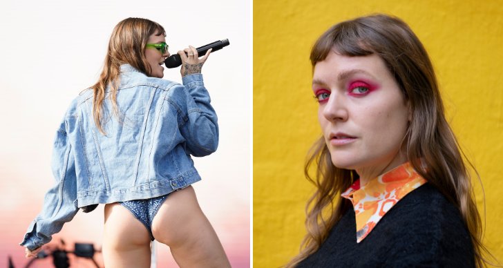 Tvådelad bild på Tove Lo.