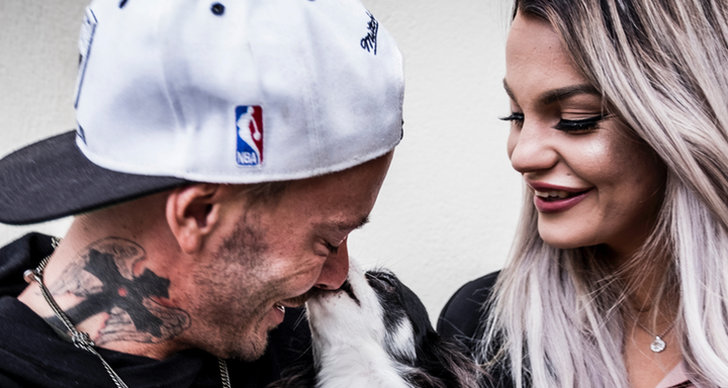 Jocke & Jonna med en hund