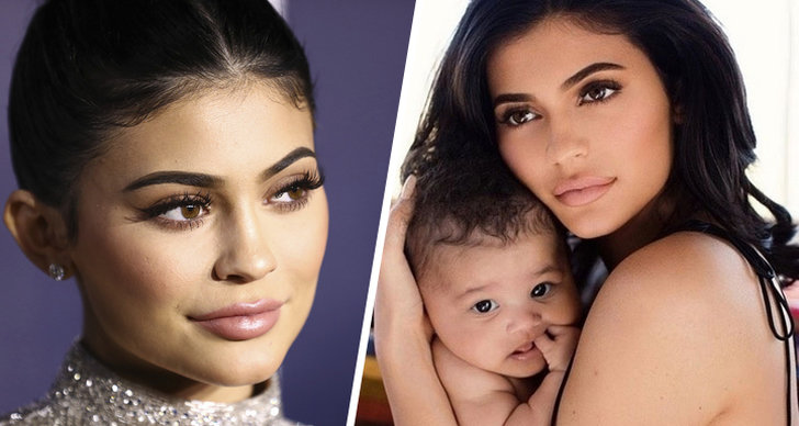 Kylie Jenner visar upp sin samling med väskor.