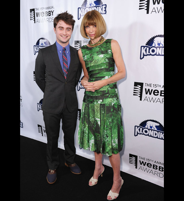 Daniel Radcliffe och Anna Wintour.