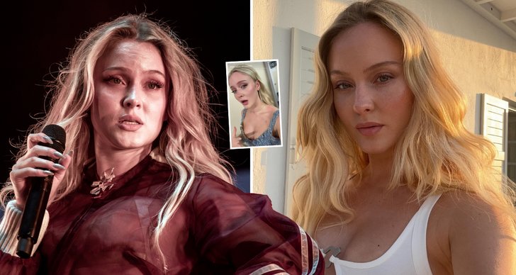 Zara Larsson fick utslag på kroppen