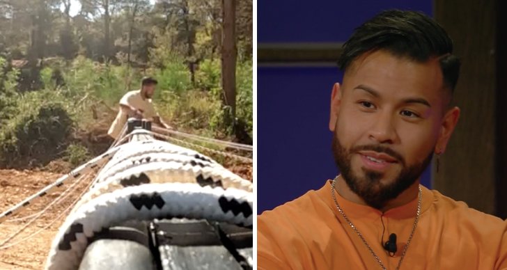 Tvådelad bild på Oscar Batres i Bachelorette 2022.