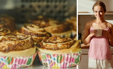 Kanelbullar på färdig pizzadeg