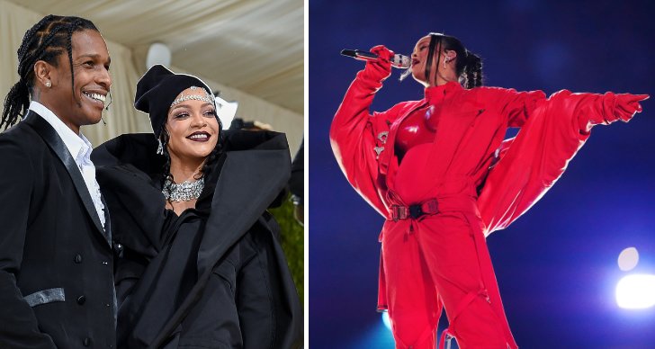 Rihanna gravid igen – här avslöjar hon på scen