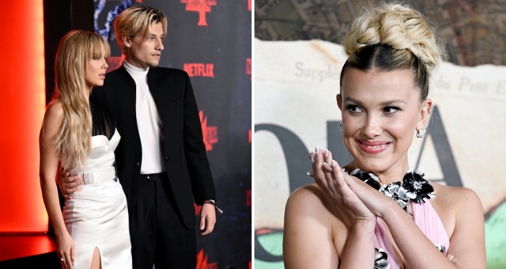 Millie Bobby Brown och Jake Bongiovi. 