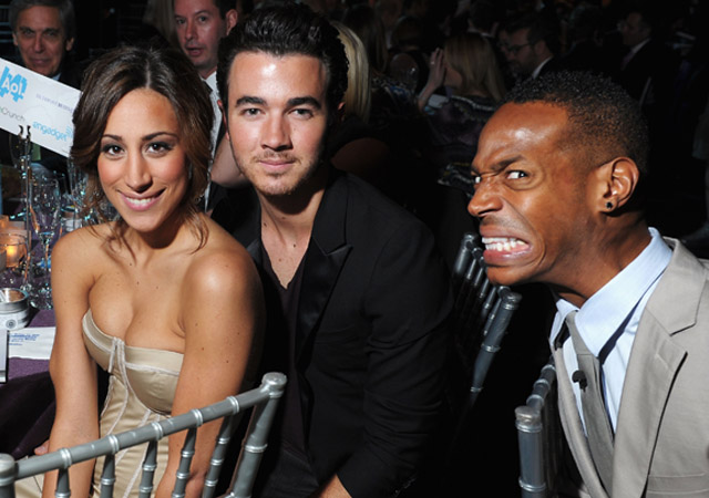 Danielle Jonas, Kevin Jonas och Marlon Wayans.